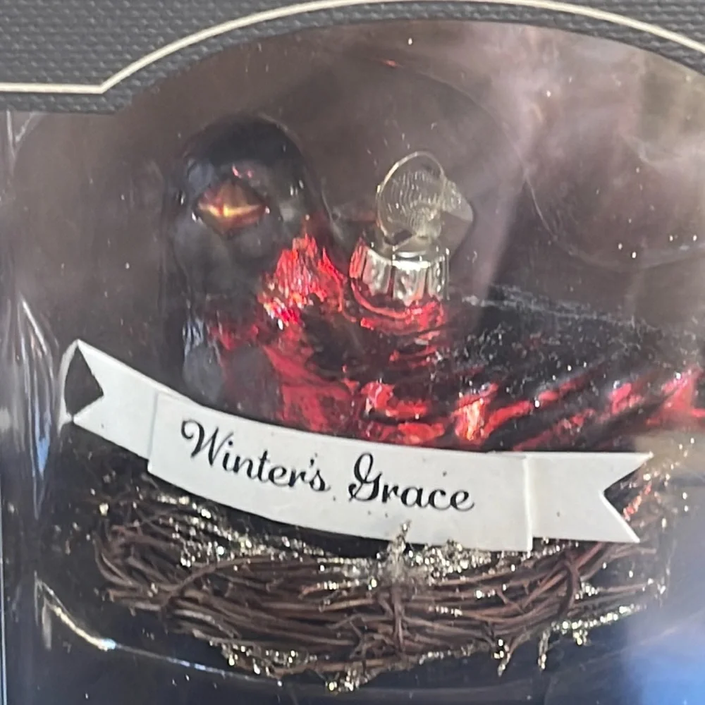 NIB Blown Glass Cardinal Christmas Holiday Ornament